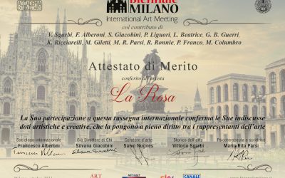 Biennale Milano – International Art Meeting, attestato di merito per La Rosa